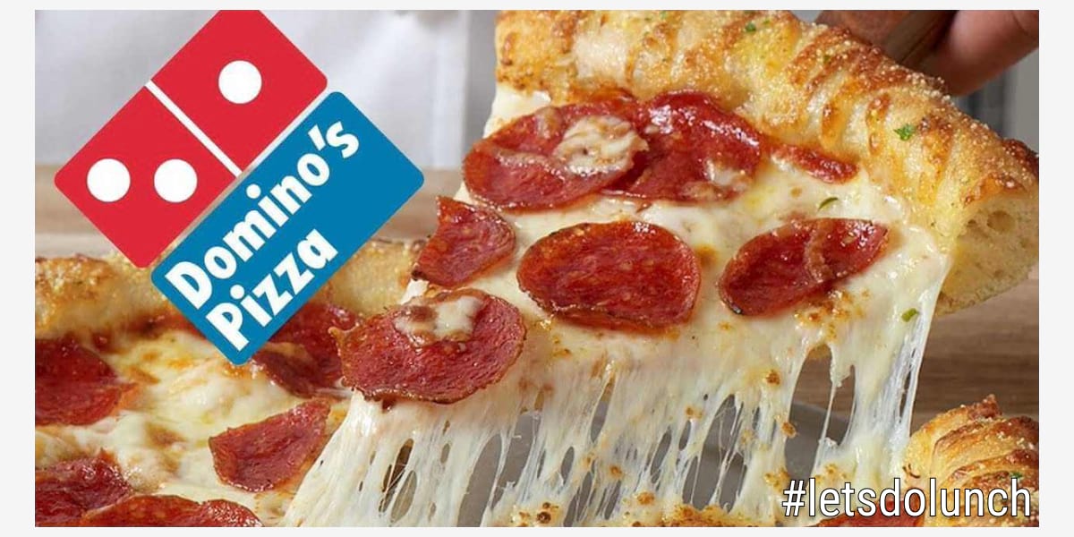 Каждый раз, когда в твит добавляли хештег #letsdolunch, цена одного вида пиццы Домино падала на один пенс
