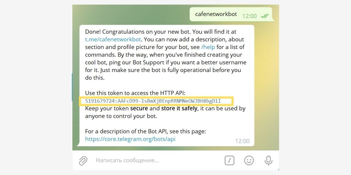 Где взять токен бота
