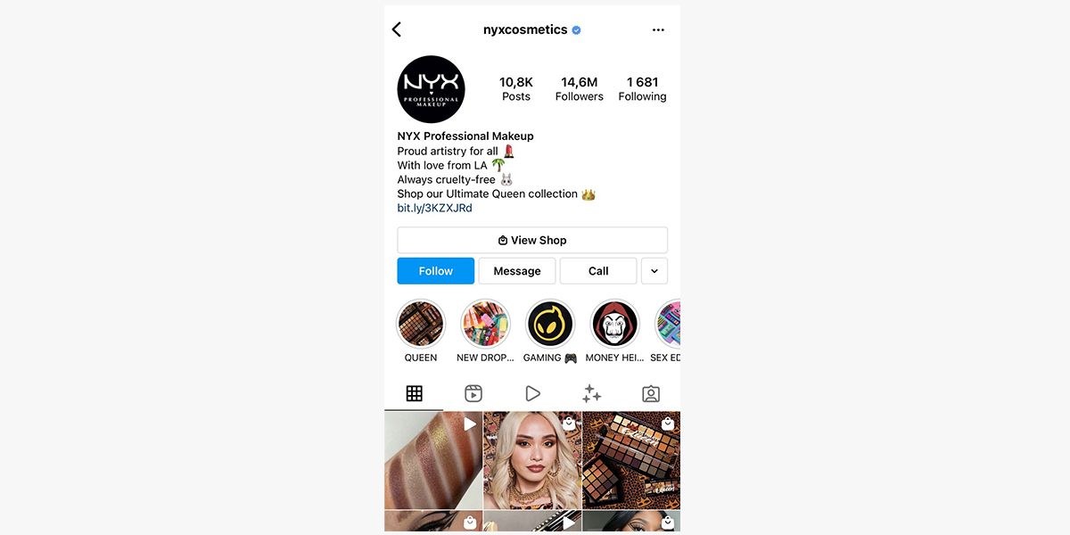 Sometimes choosing what you really like may be a problem for a certain kind of consumer. NYX Cosmetics @nyxcosmetics uses Highlights so that people can navigate through trends, new collections, and products.