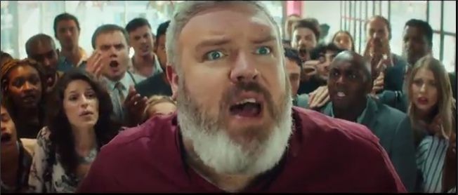 ролик KFC для блюда «Ricebox», с фразой «Зима близко» в исполнении Ходора – актера Кристиан Нэрн