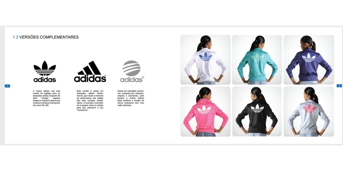 В каких цветах и форматах можно размещать логотип Adidas