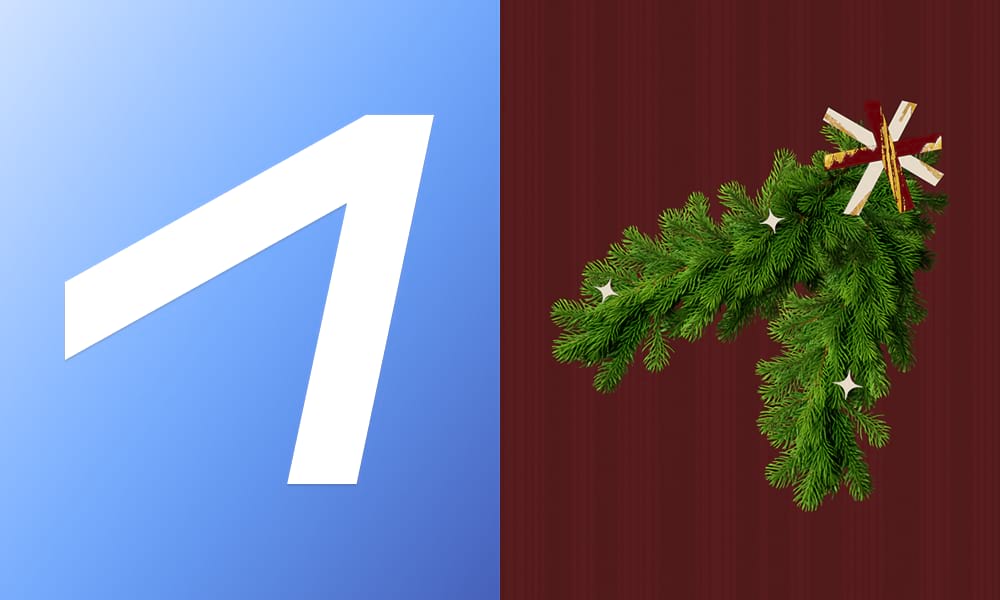 Пример праздничного оформления, который мы собрали в Холсте