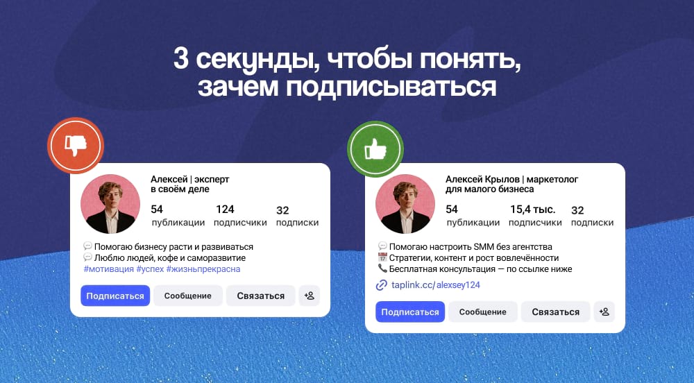 3 секунды, чтобы понять, зачем подписываться