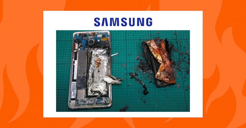 Аккумуляторы некоторых Samsung Galaxy Note 7 перегревались и даже взрывались