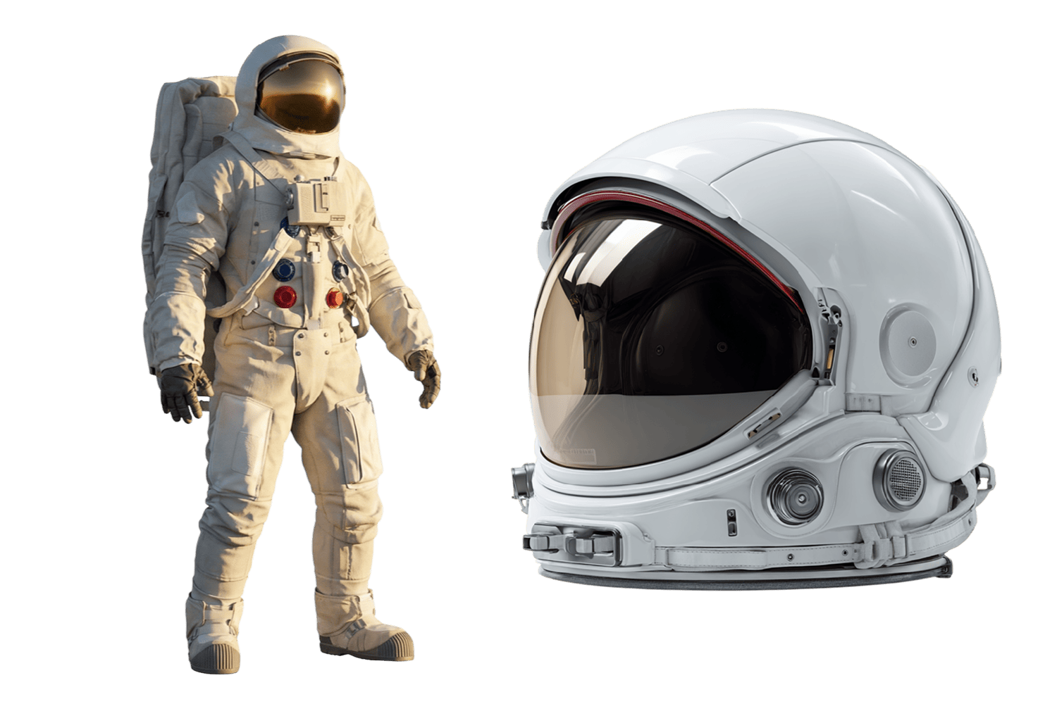 Шаблон реалистичного космонавта png