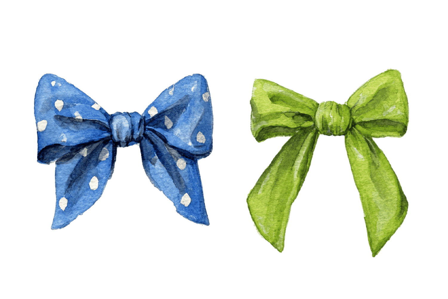 бант акварель пасхальный декор стикер png