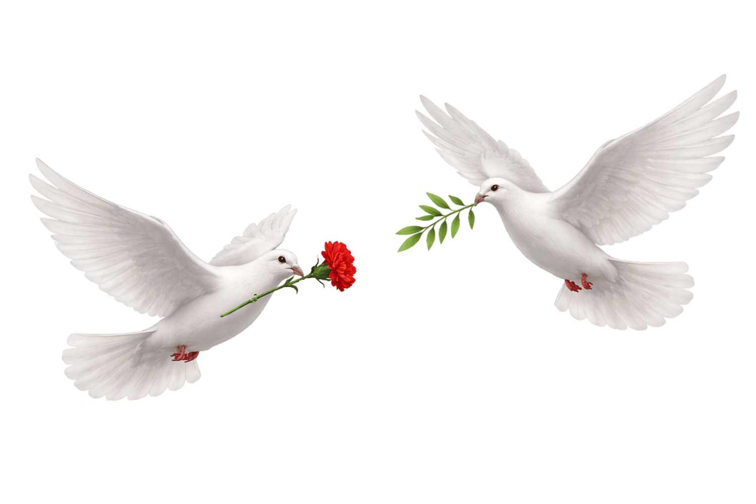 голубь мира с гвоздикой стикер 9 мая символ мира и победы