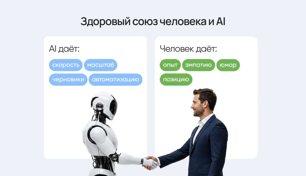 Здоровый союз человека и AI