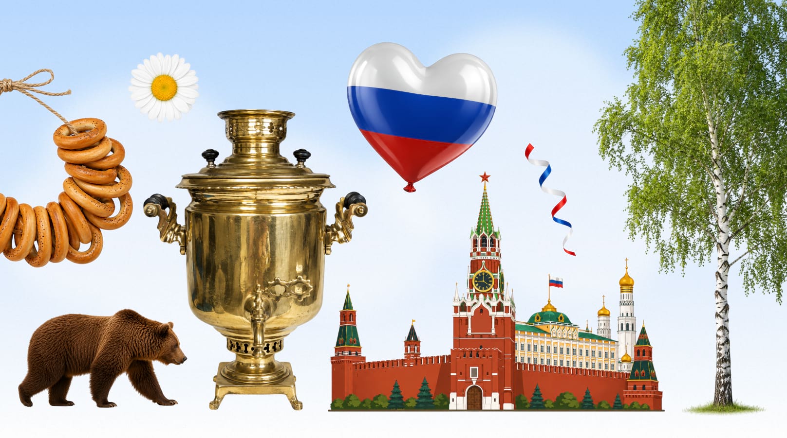 Дизайн-элементы ко Дню России