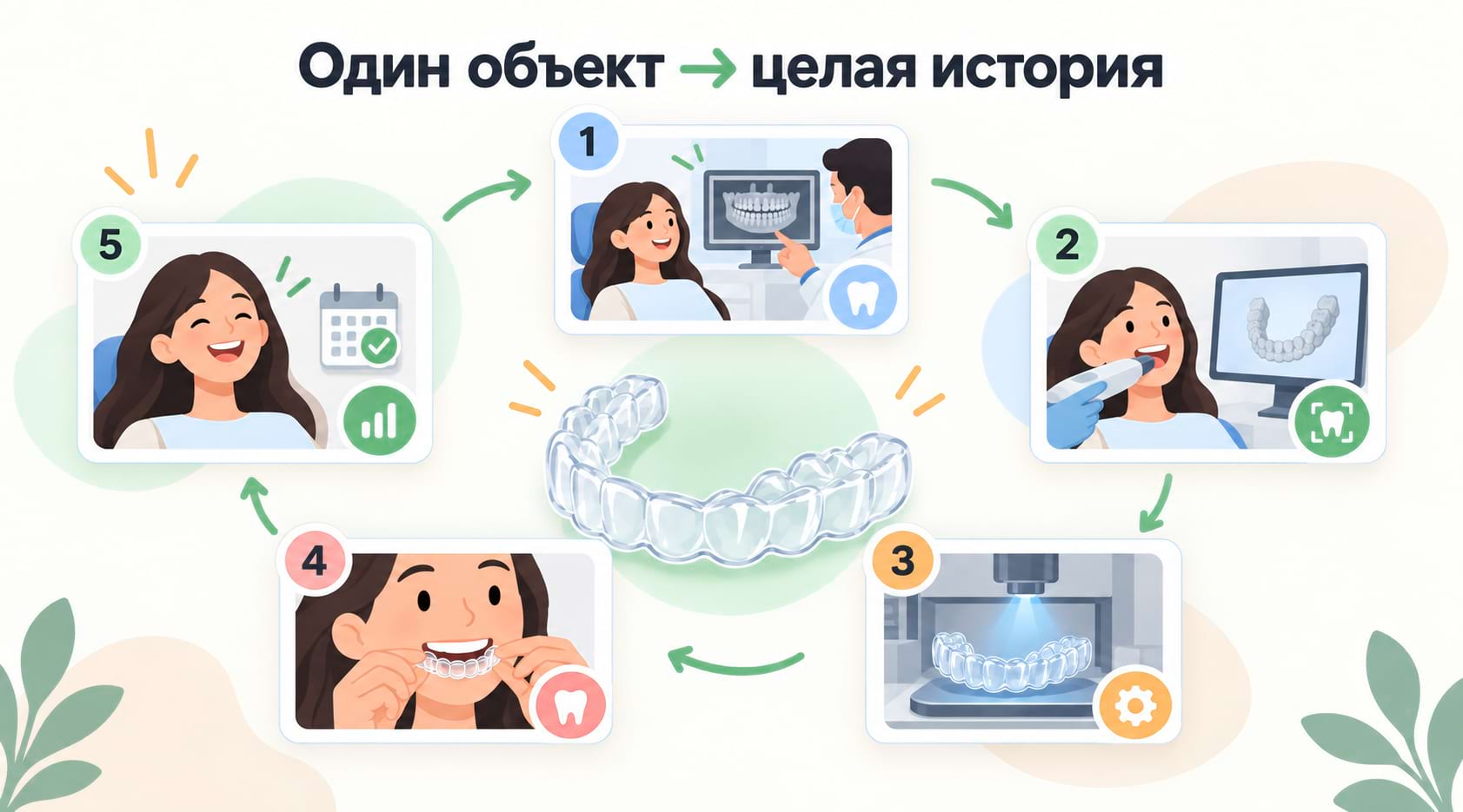 Один объект -> целая история
