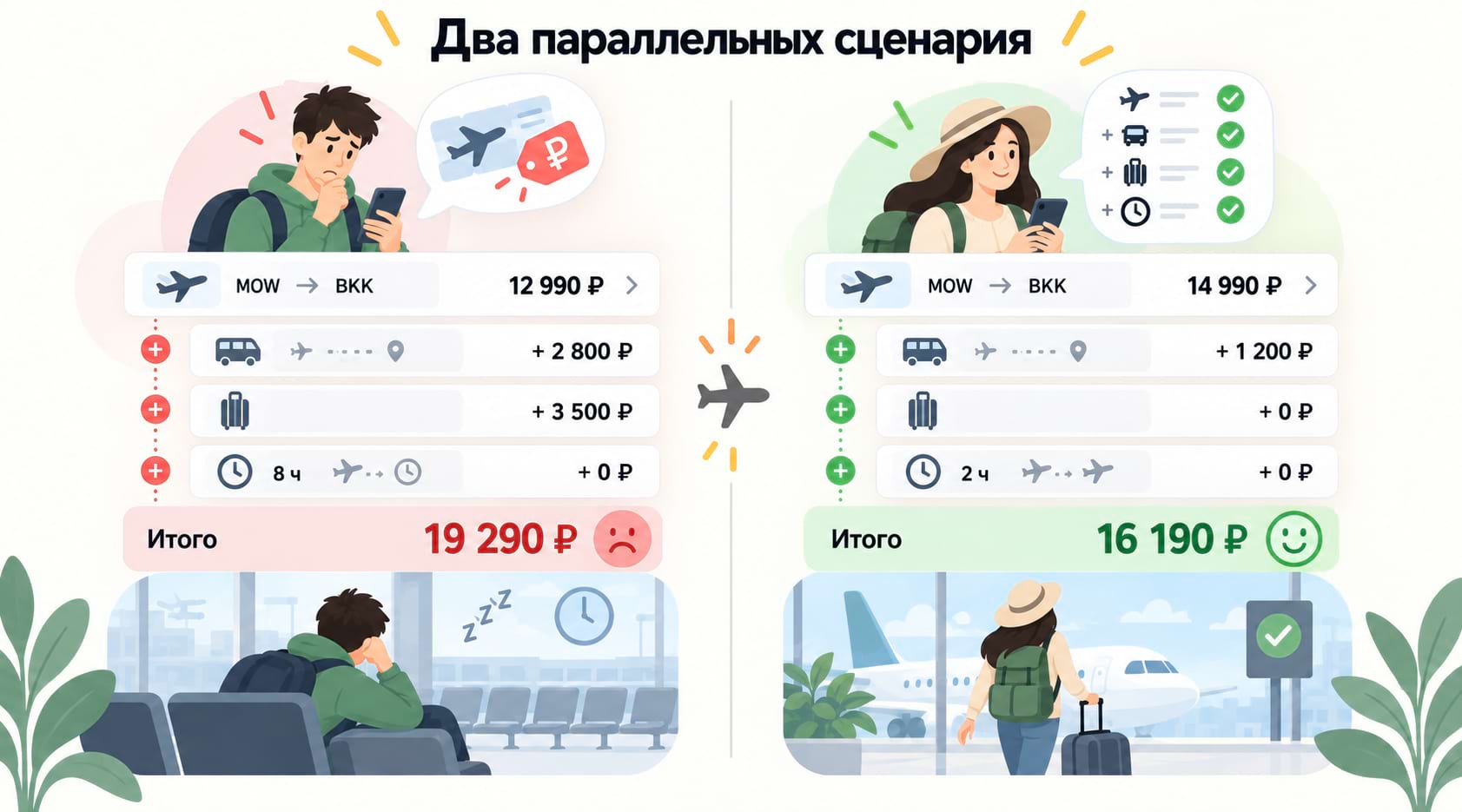 Два параллельных сценария
