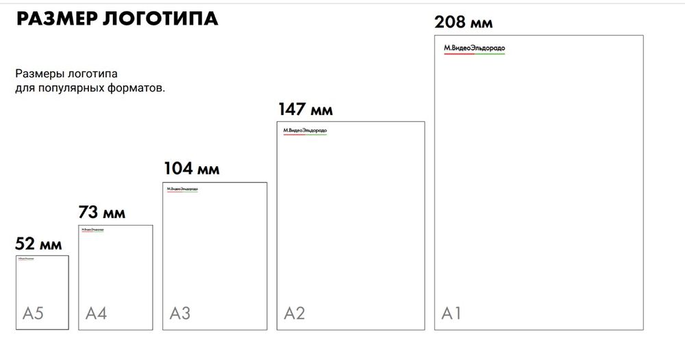 Пример размера. Размер брендбука. Форматы размещения. Минимальный размер логотипа брендбук. Минимальные Размеры логотипа в брендбуке.