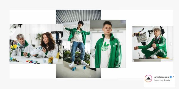 adidasrussia активно пользуется таким приемом