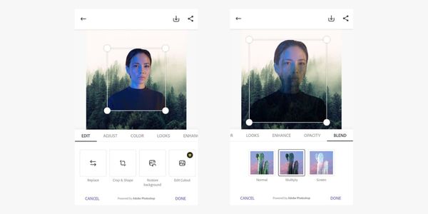 Эффекты наложения в Adobe Express
