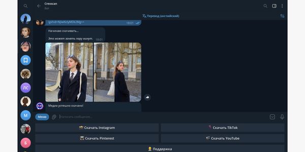 Скачиваем пост из Инстаграма* с помощью Creoscan